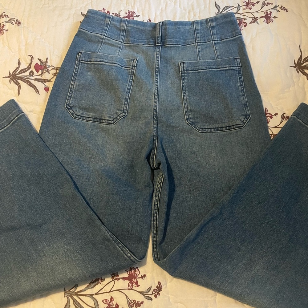 Maeve The Colette Medium Blue Wide-Leg Jeans - Picture 10 of 13